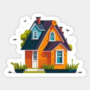 Cute House Sticker